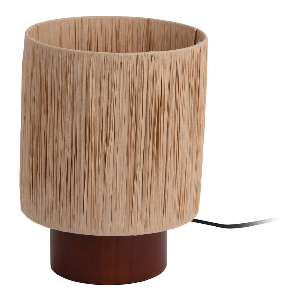 Stolová lampa v prírodnej farbe s tienidlom z papierového výpletu (výška 28