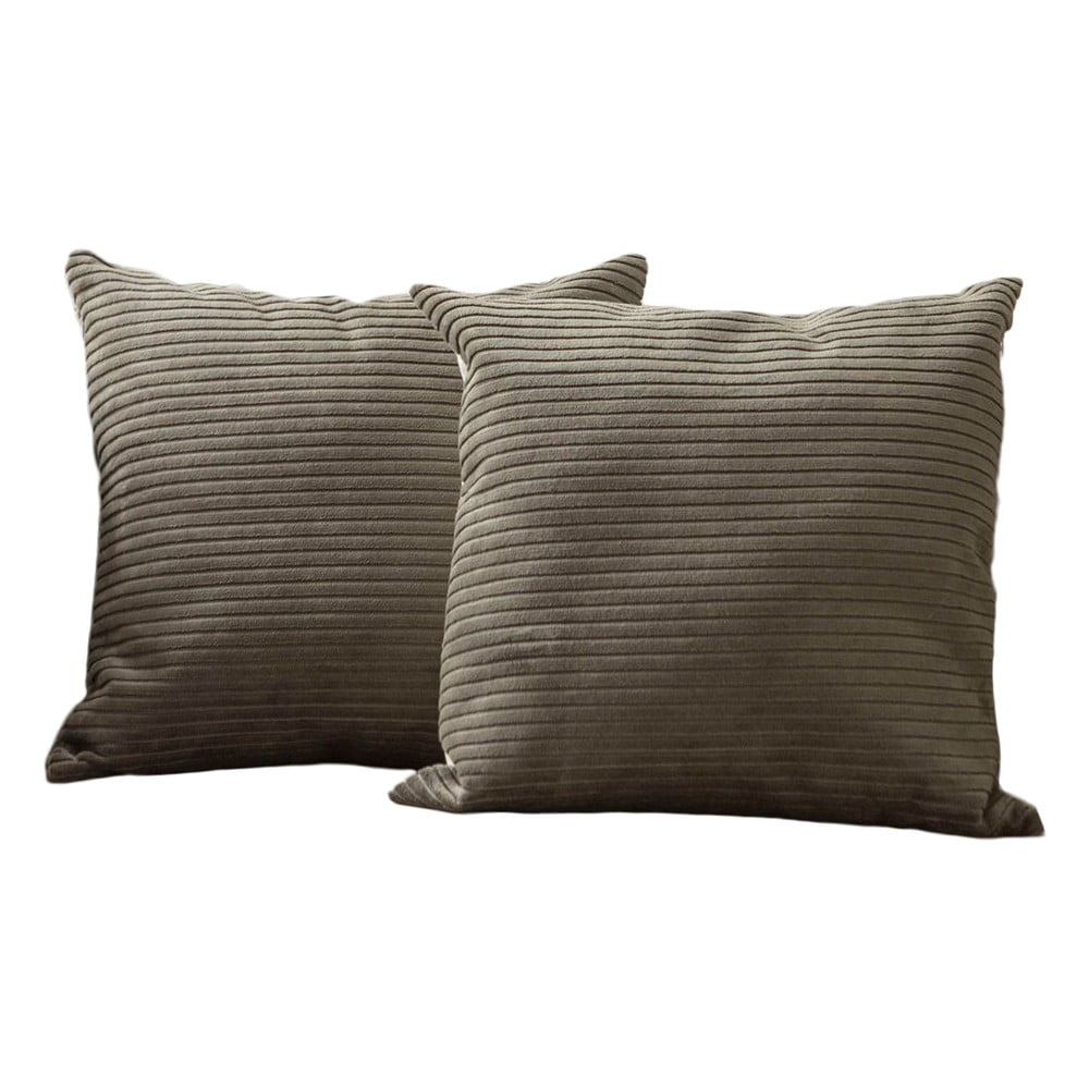 Menčestrové obliečky na vankúše v súprave 2 ks 43x43 cm – Mioli Decor