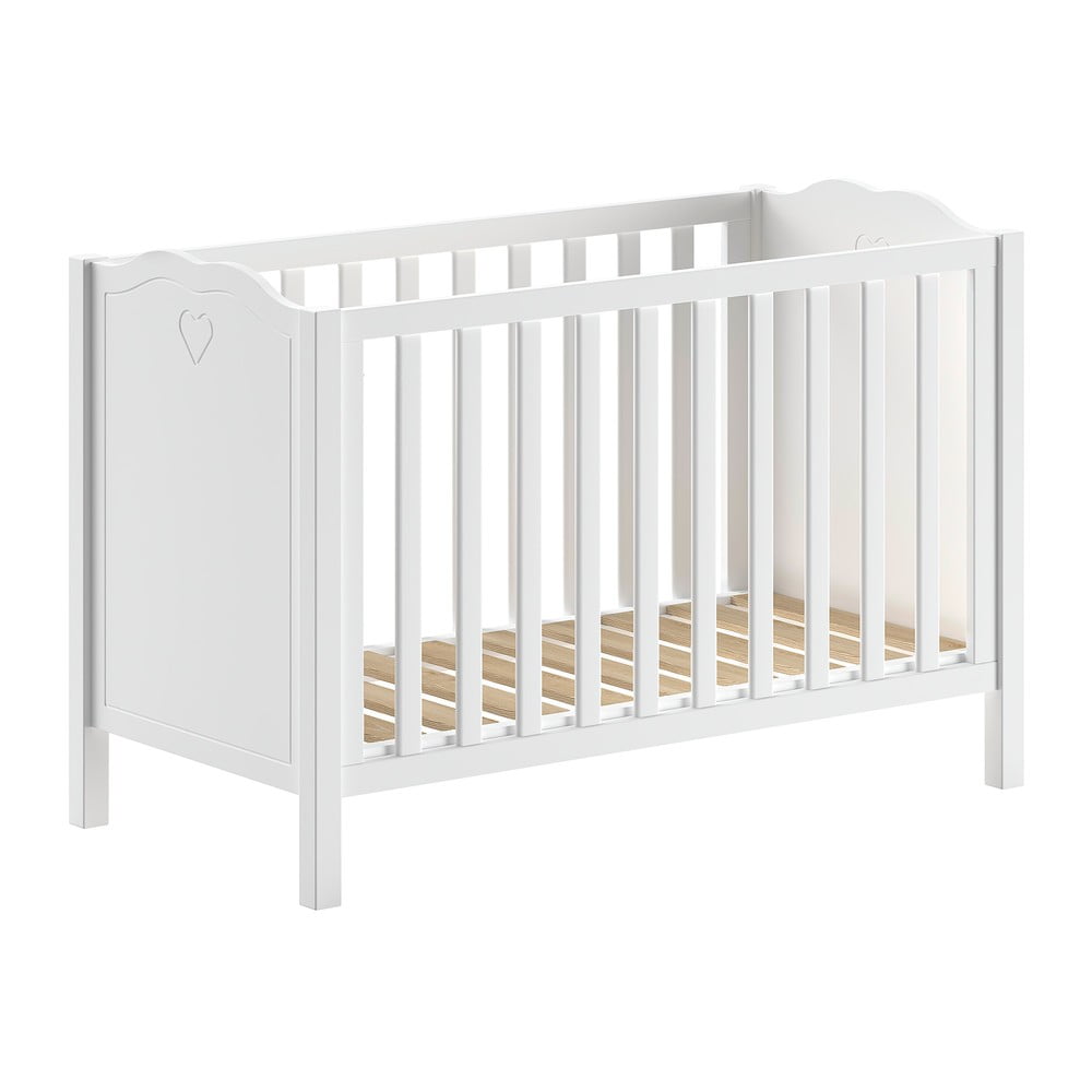 Biela postieľka z borovicového dreva 60x120 cm Amori – Vipack