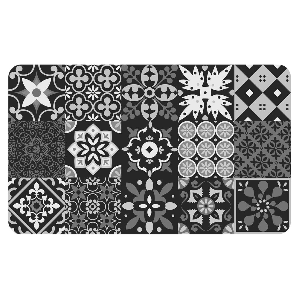 Čierny koberec z PVC 45x75 cm Salou – douceur d'intérieur