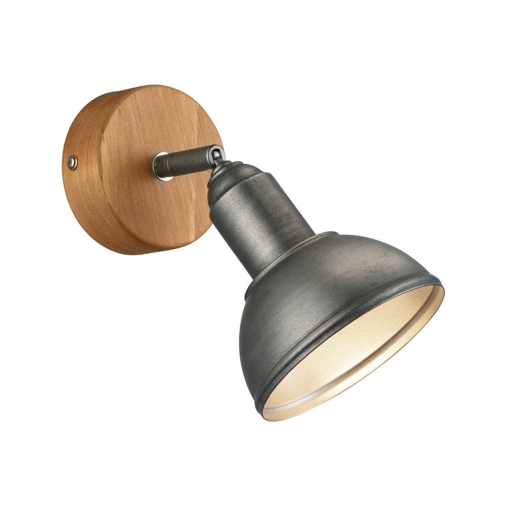 Bodové svietidlo v tmavosivo-prírodnej farbe 11x18 cm Delhi – Trio