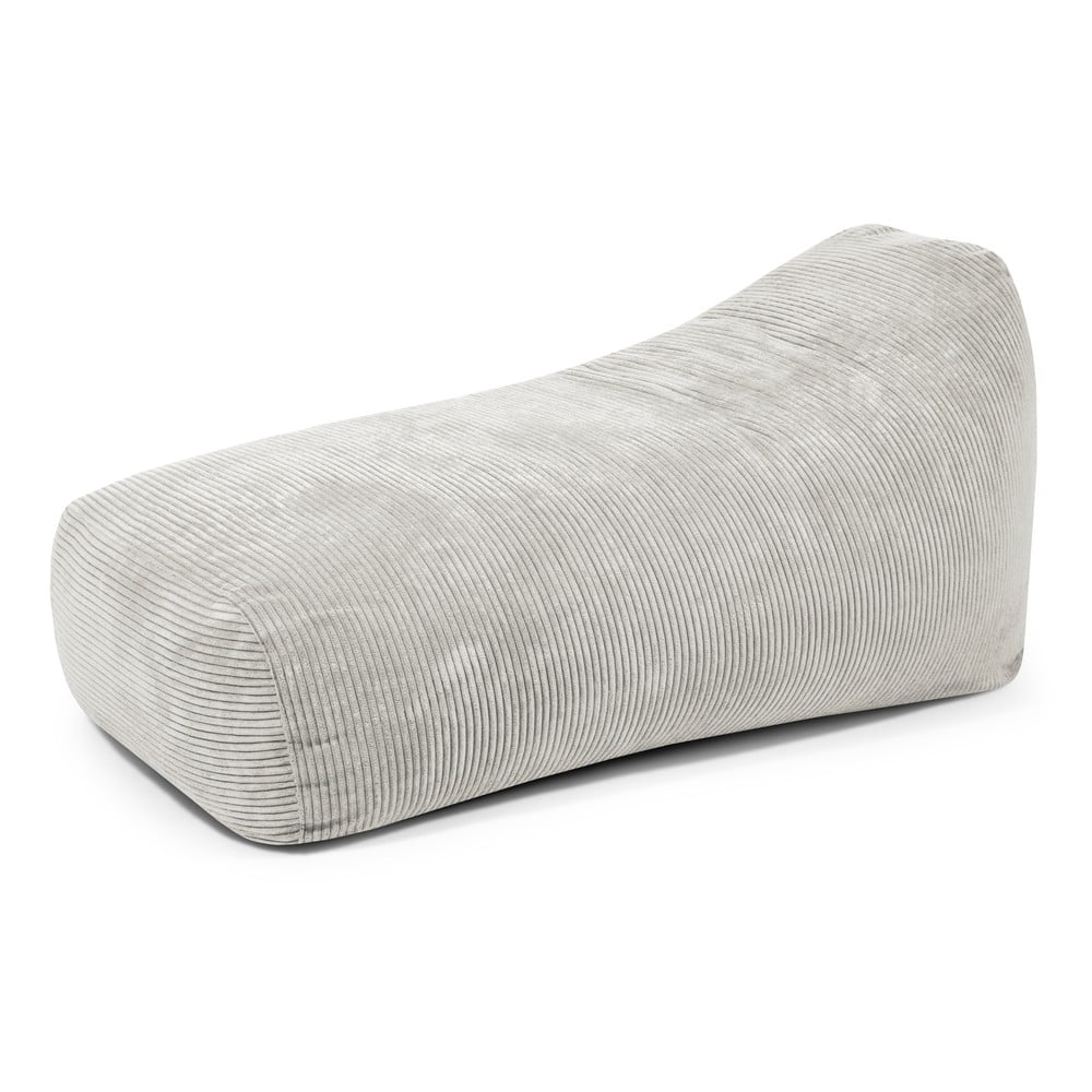 Krémový menčestrový sedací vak Snug Long 140 – SLOWDOWN