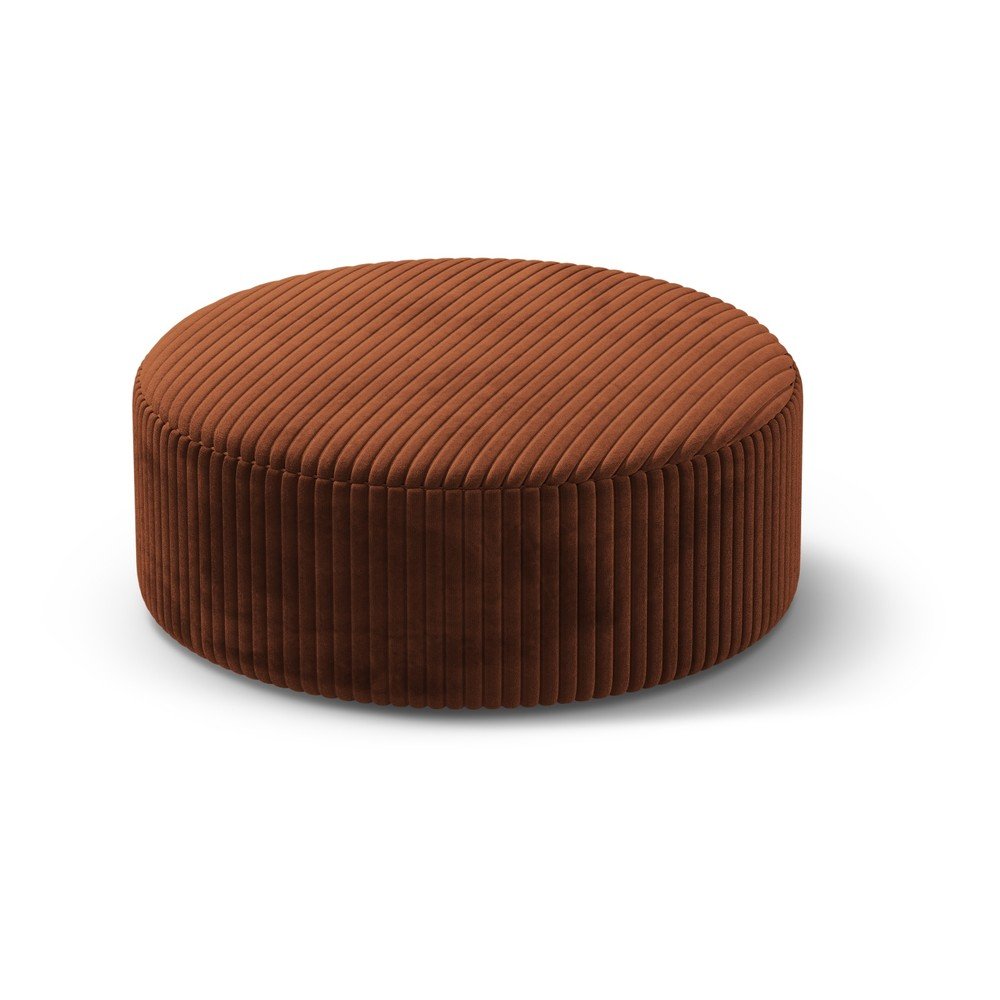 Menčestrový taburet v tehlovej farbe Dia – Micadoni