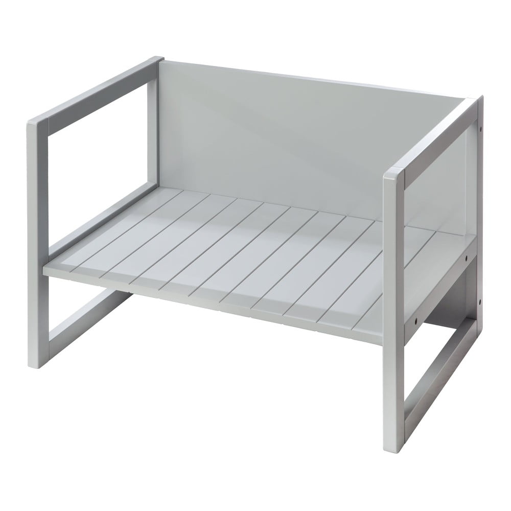 Sivá detská lavica Country Style – Roba