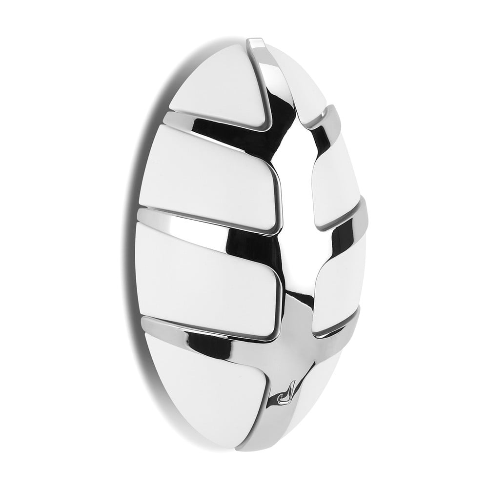 Biely/v lesklej striebornej farbe nástenný plastový háčik Bug – Spinder Design
