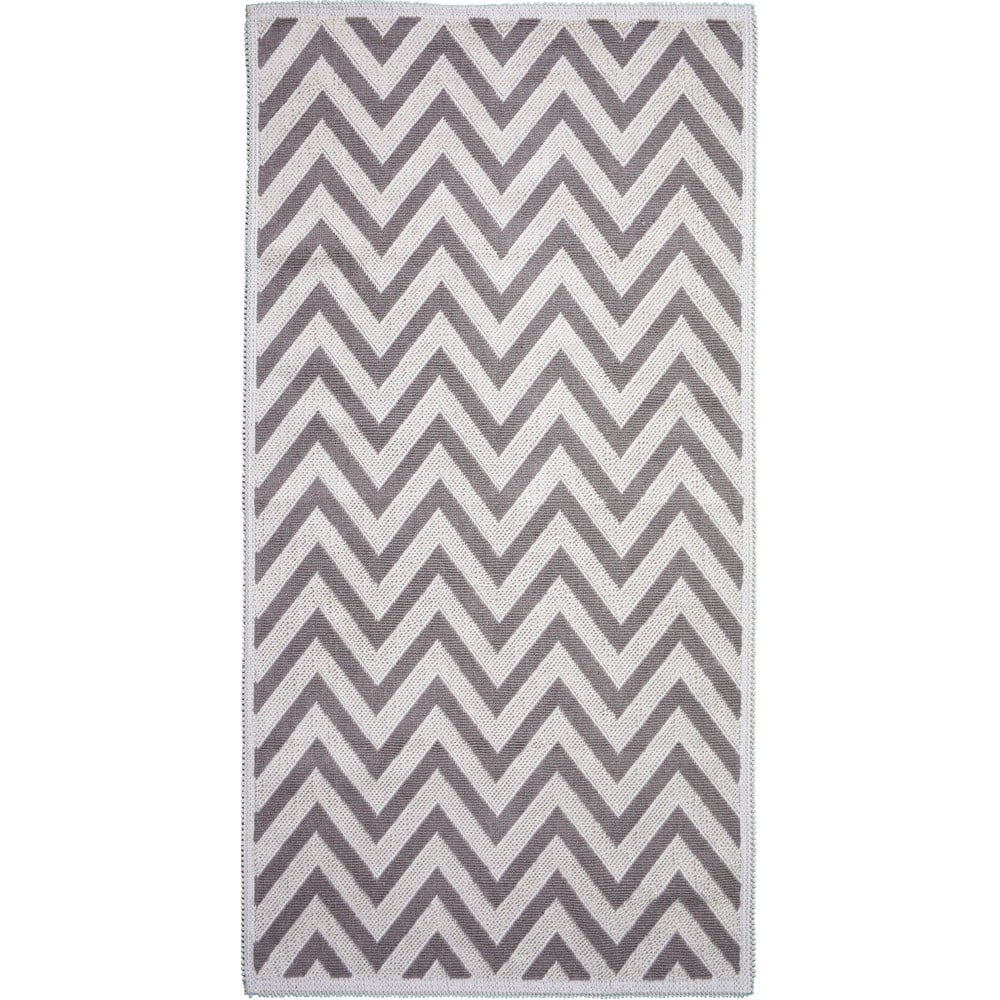 Béžový bavlnený koberec Vitaus Zikzak