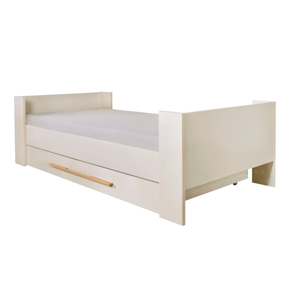 Béžová detská posteľ s úložným priestorom bez roštu 90x200 cm Kids – Roba