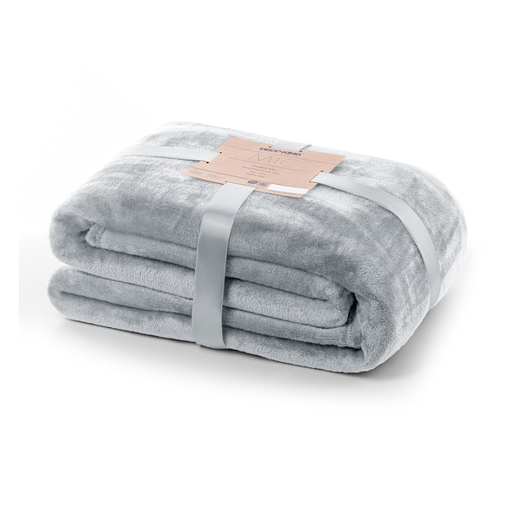 Svetlosivá deka z mikrovlákna DecoKing Mic