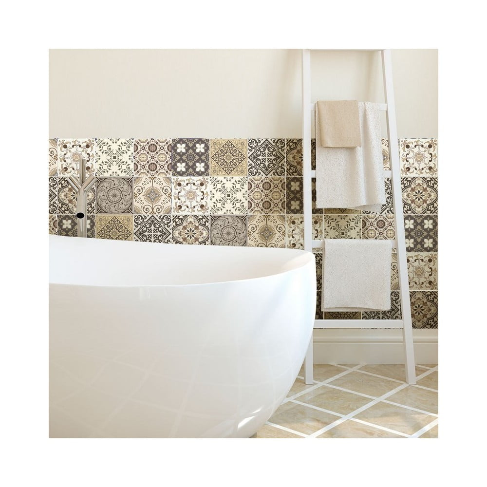 Sada 9 dekoratívnych samolepiek na stenu Ambiance Ancône