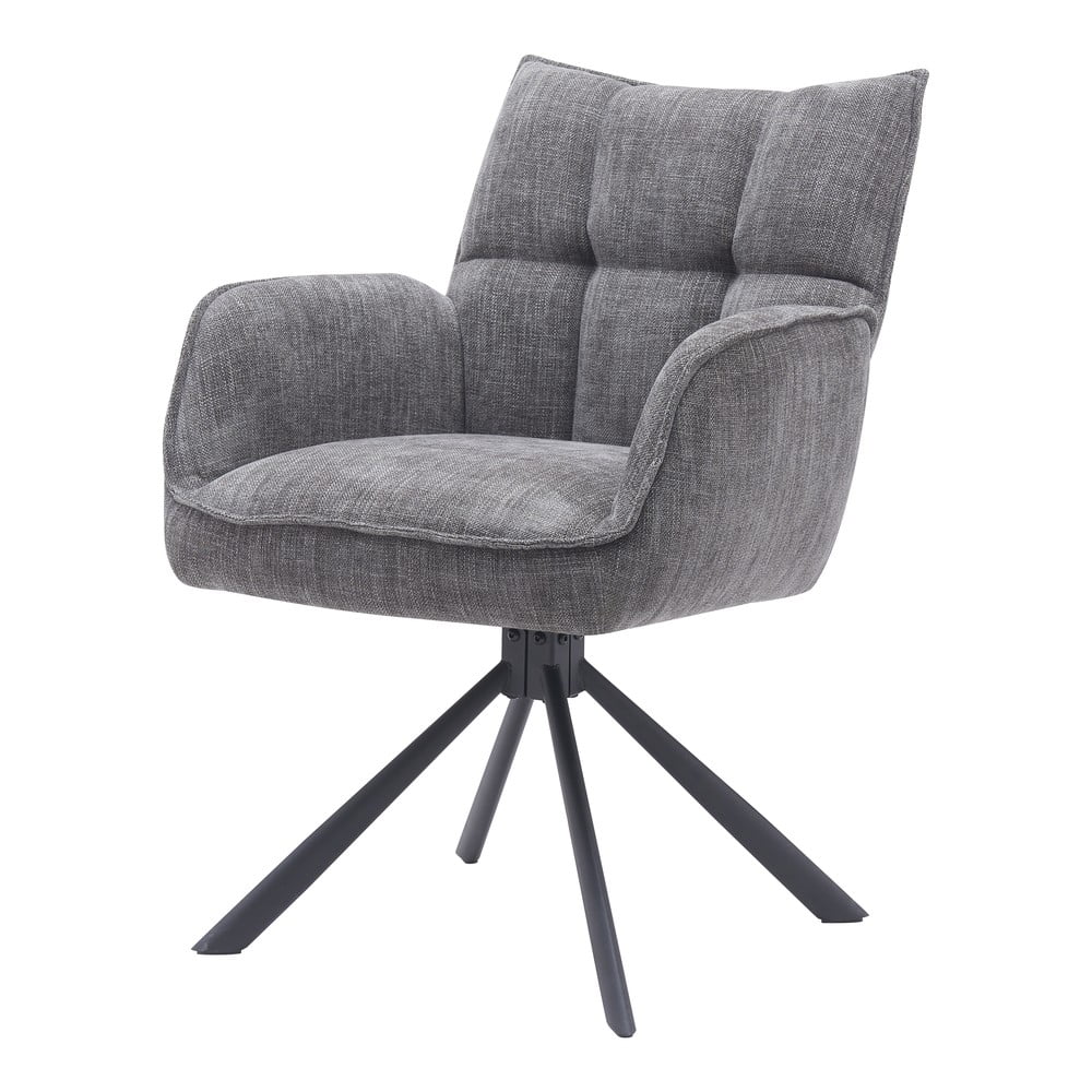 Sivé čalúnené jedálenské kreslá v súprave 2 ks Marilla – Unique Furniture