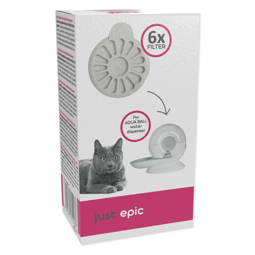 Filtre do vodnej fontány v súprave 6 ks pre mačku Epic Pet Aqua Ball – Plaček Pet Products