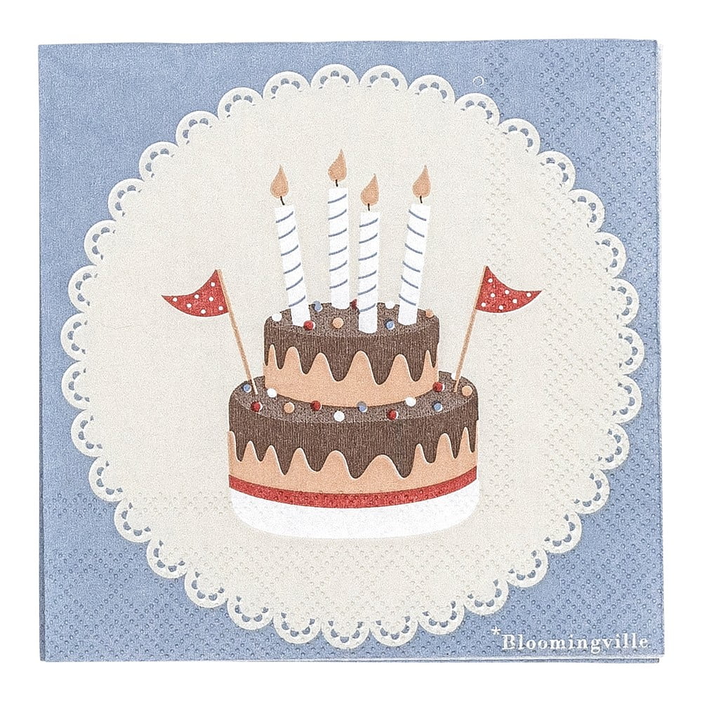 Papierové obrúsky v súprave 20 ks Oscar – Bloomingville Mini