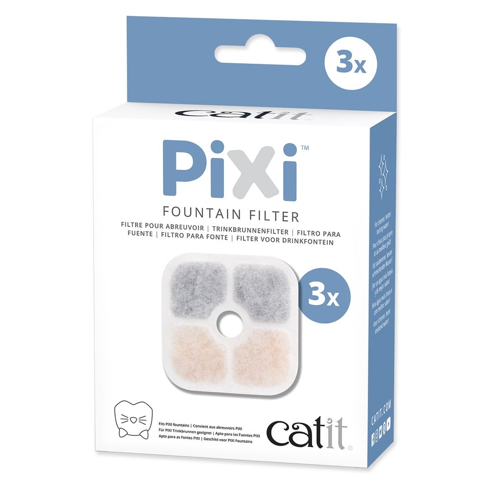 Filtre do vodnej fontány pre mačku v súprave 3 ks Catit Pixi - Plaček Pet Products