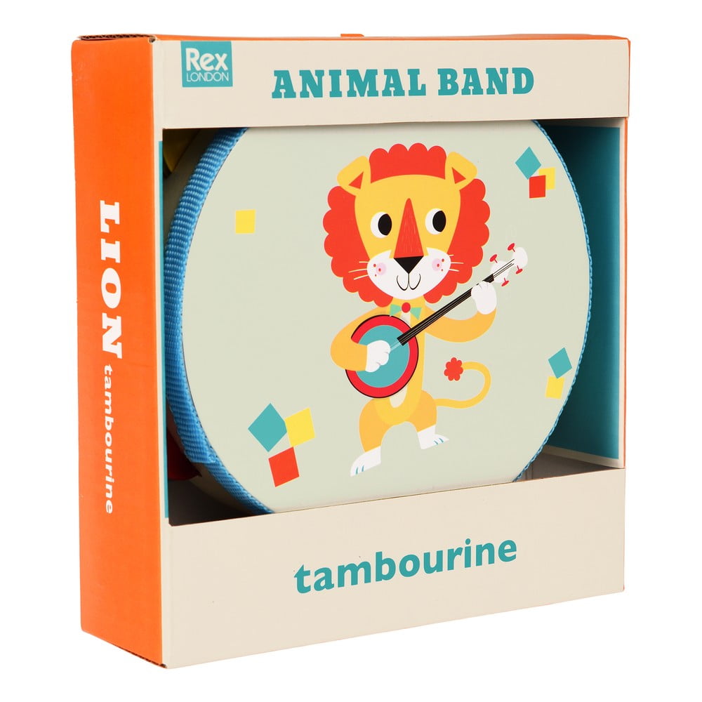 Hudobná hračka Tambourine Animal Band – Rex London