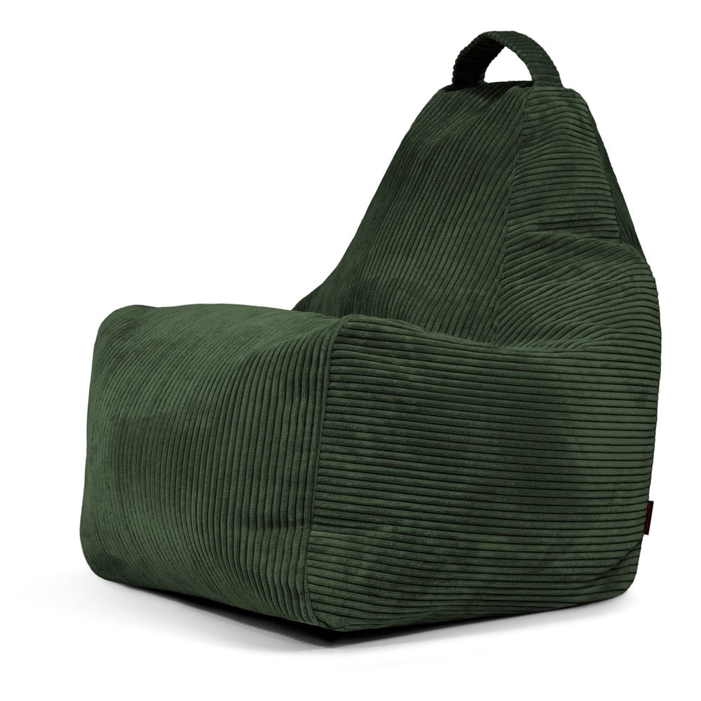 Zelený menčestrový sedací vak Play Amuse – SLOWDOWN