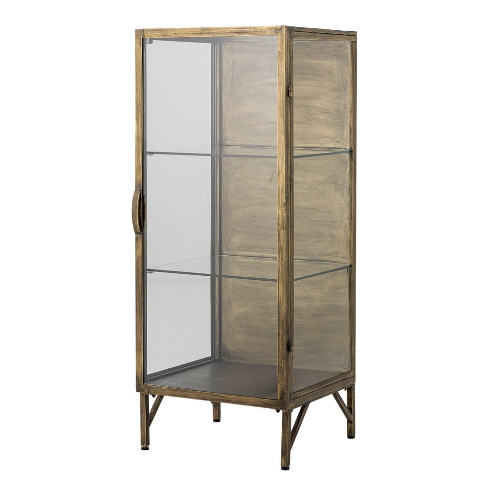 Kovová vitrína v zlatej farbe 45x110x40 cm Saone – Bloomingville