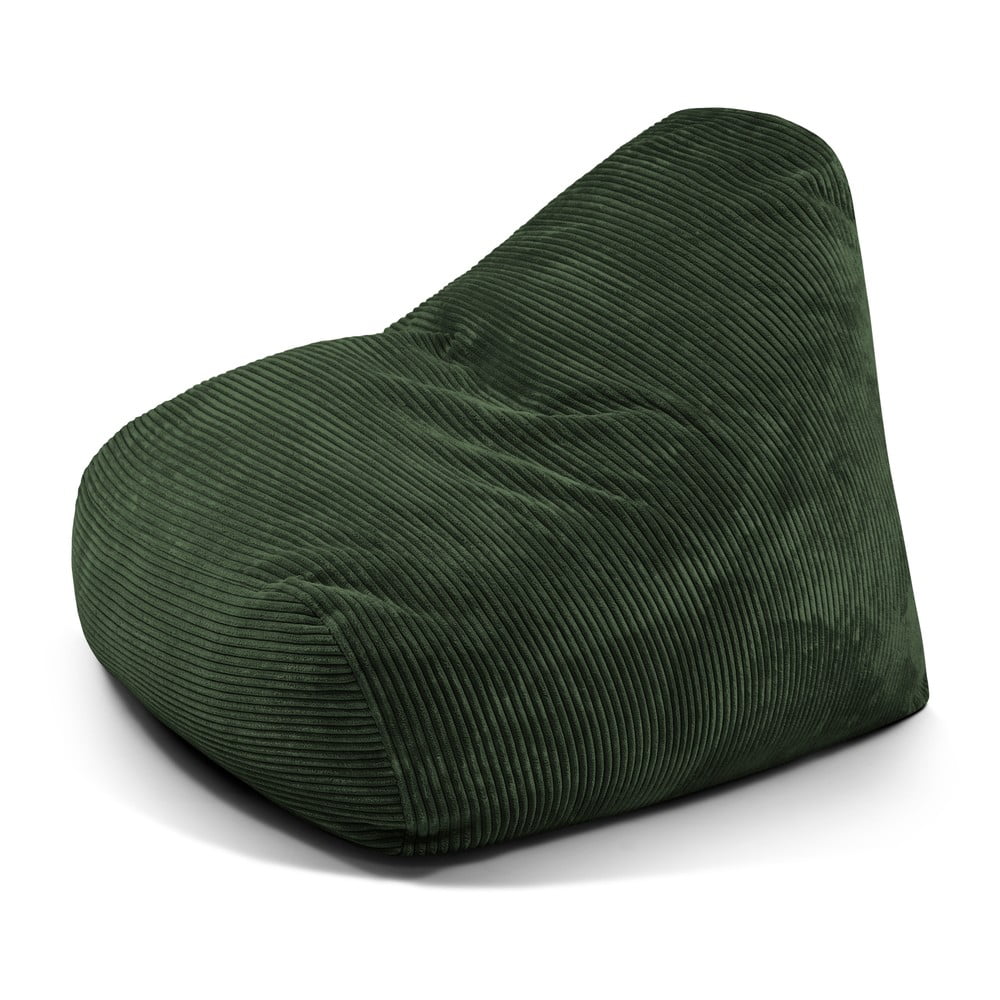 Zelený menčestrový sedací vak Snug 100 – SLOWDOWN