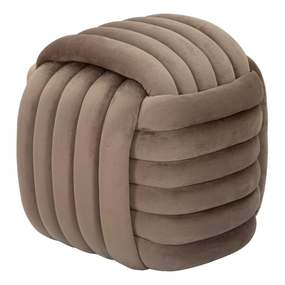 Sivohnedý zamatový taburet Softy – Mauro Ferretti