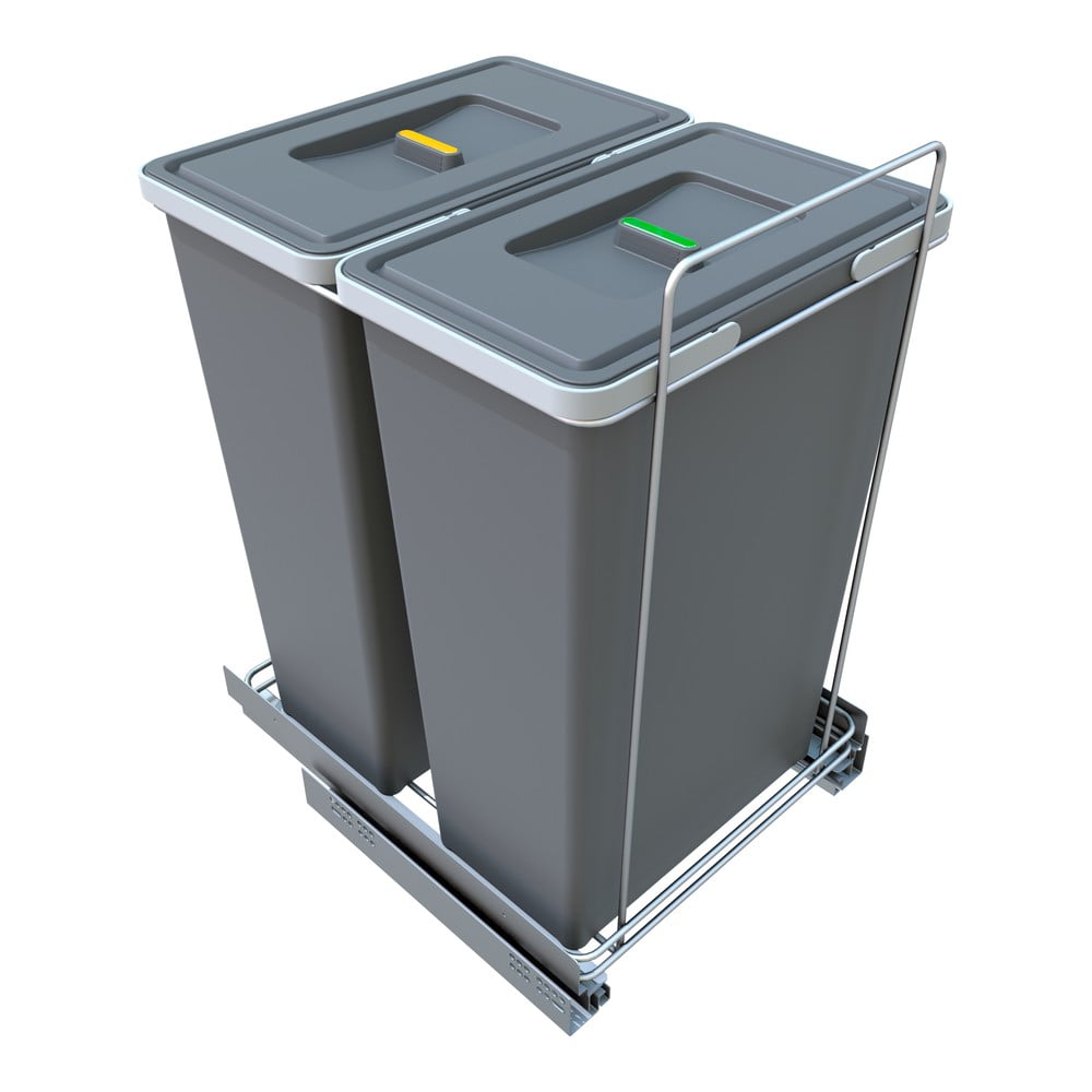 Plastový odpadkový kôš na triedený odpad/vstavaný 35 + 35 l Ecofil - Elletipi