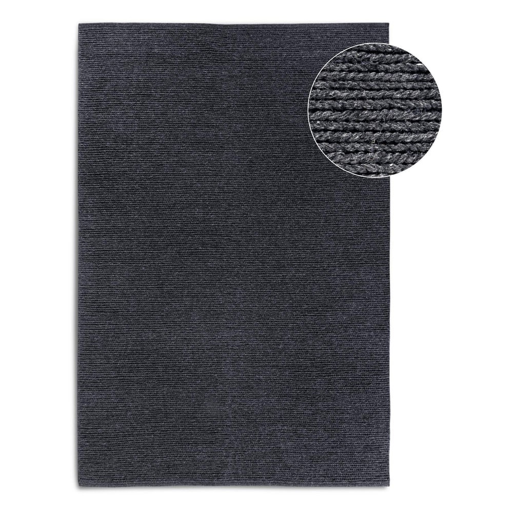 Tmavosivý ručne tkaný vlnený koberec 60x90 cm Francois – Villeroy&Boch