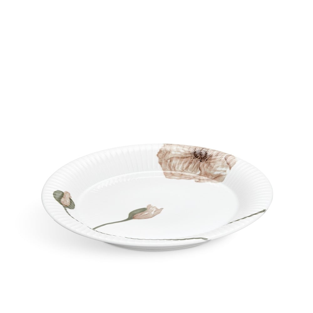 Biely porcelánový tanier Kähler Design Hammershøi Poppy