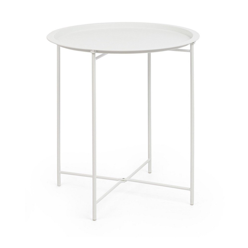 Oceľový okrúhly záhradný stolík ø 46 cm Austin – Bizzotto