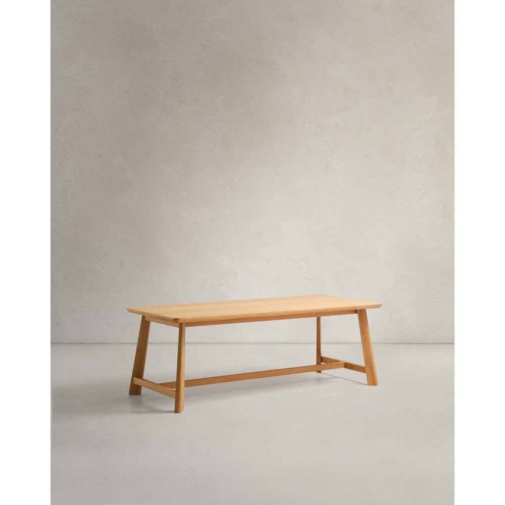 Jedálenský stôl s doskou v dubovom dekore 100x220 cm Idun – Kave Home