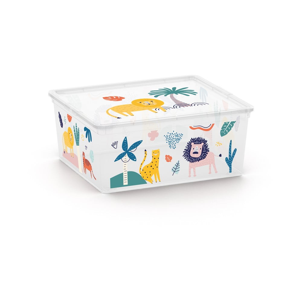 Biely plastový detský úložný box 40x34x17 cm C Box Style – KIS