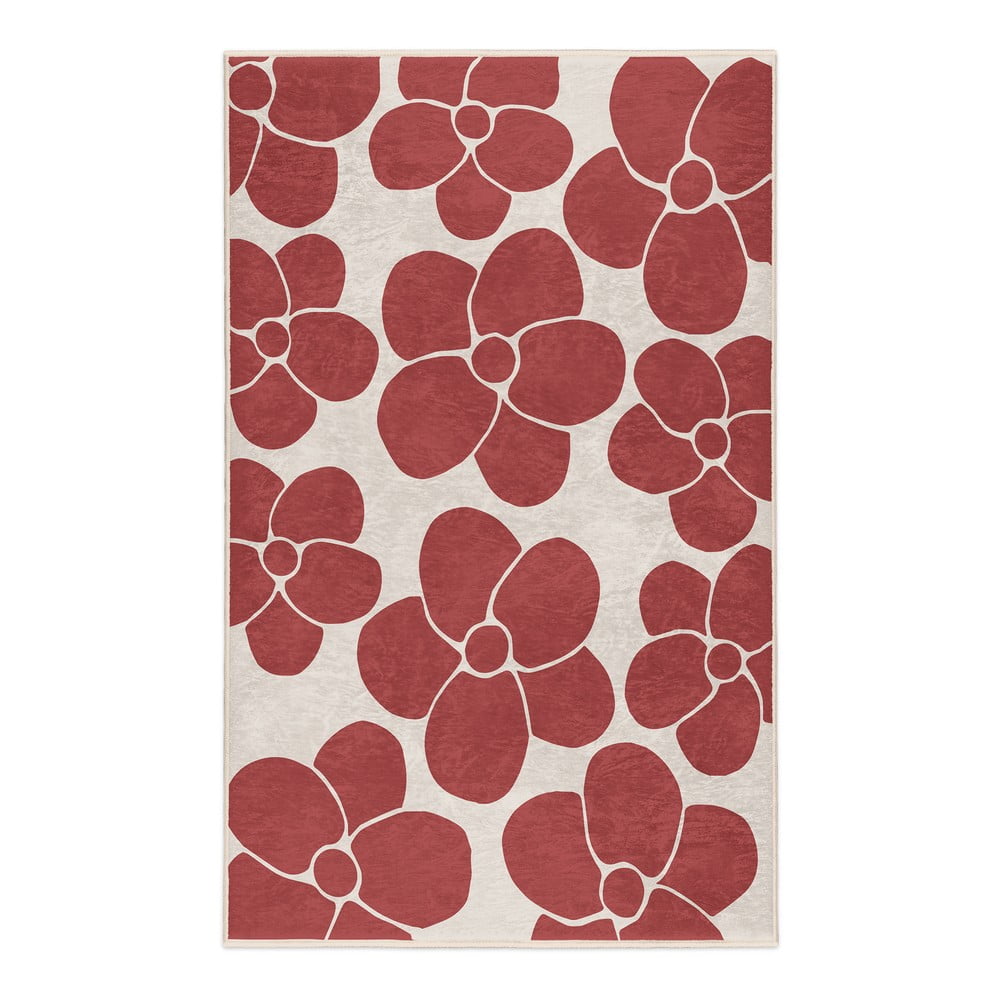 Červený prateľný koberec 60x100 cm Red Meadow – Mila Home