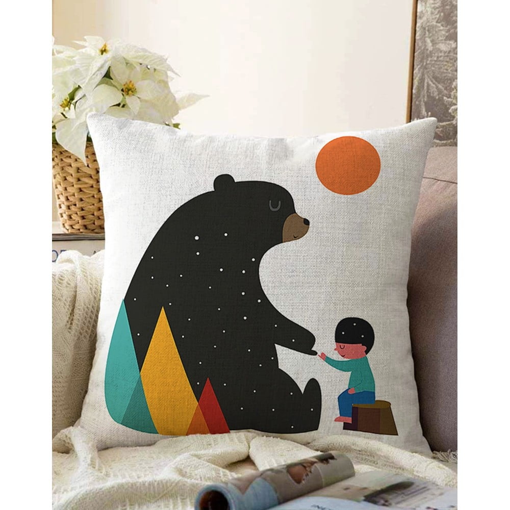 Obliečka na vankúš s prímesou bavlny Minimalist Cushion Covers Bear