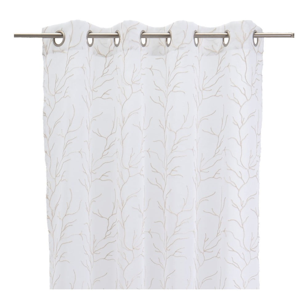 Bielo-béžová záclona 140x260 cm Coral – Casa Selección