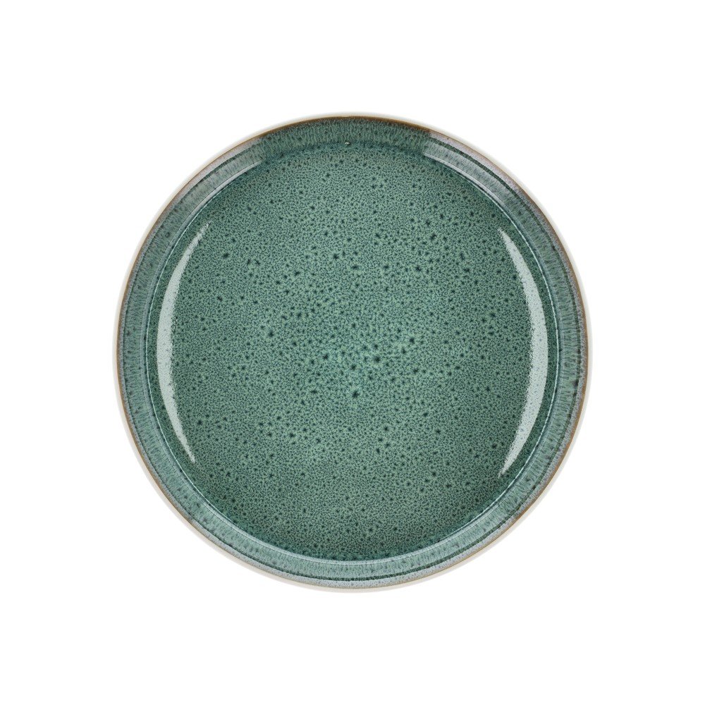 Biely/zelený tanier z kameniny ø 27 cm Gastro White/Green – Bitz
