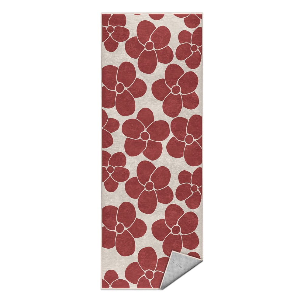 Červený prateľný behúň 60x230 cm Red Meadow – Mila Home