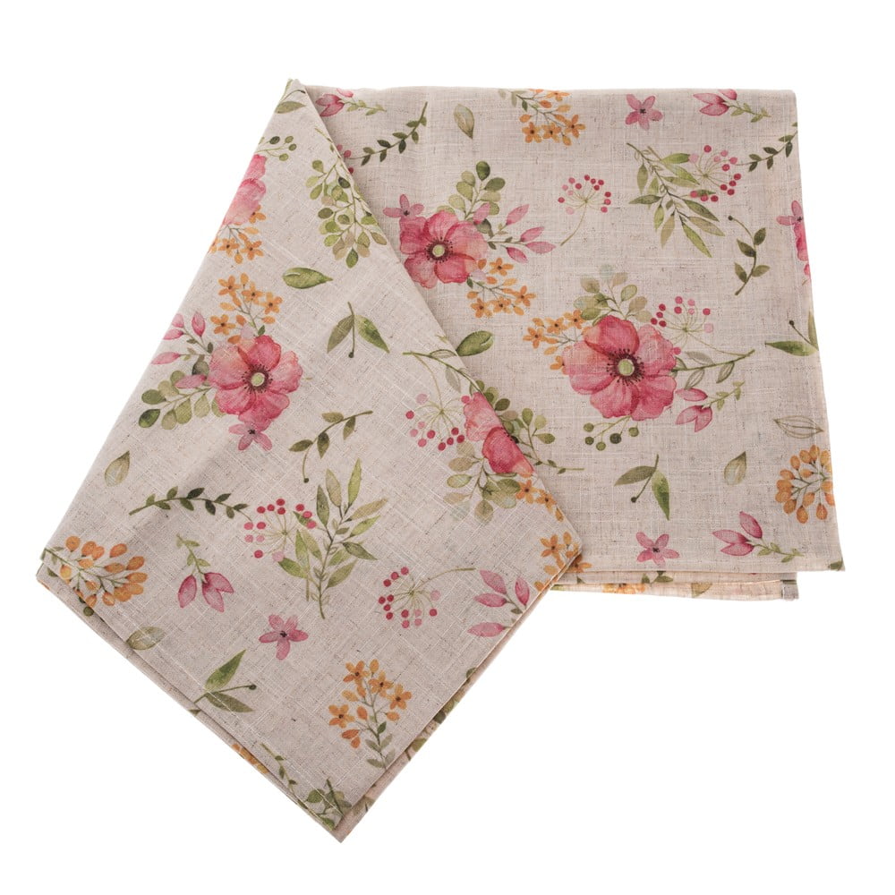 Umývateľný obrus s prímesou ľanu 140x140 cm – Dakls