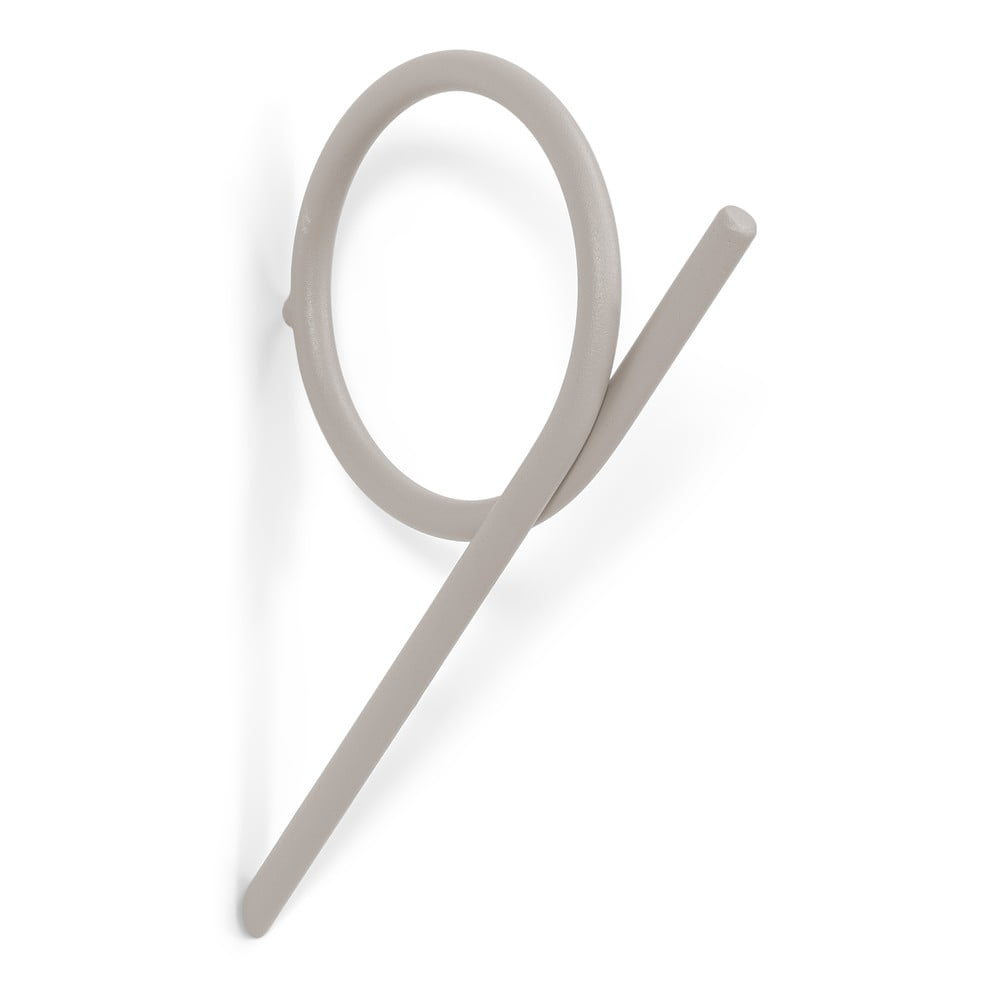 Taupe nástenný kovový háčik Tuba L – Spinder Design