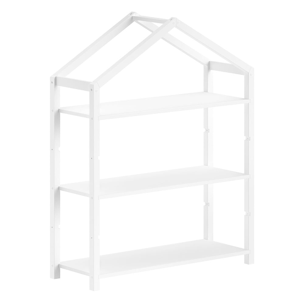 Biela detská knižnica z borovicového dreva 111x141x40 cm Dallas – Vipack