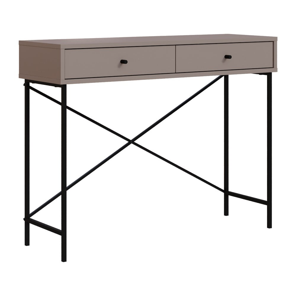 Sivobéžový konzolový stolík 35x110 cm Titan – Marckeric