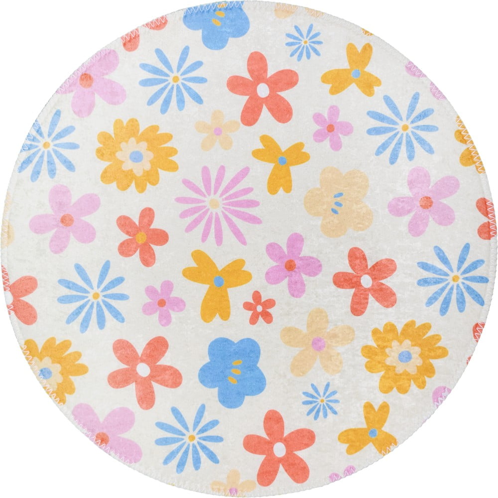 Prateľný detský koberec ø120 cm Joyfull Garden – Vitaus