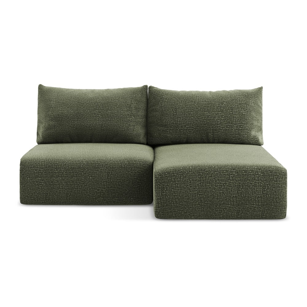 Zelená rozkladacia/s úložným priestorom rohová pohovka (pravý roh) Kalena – Makamii