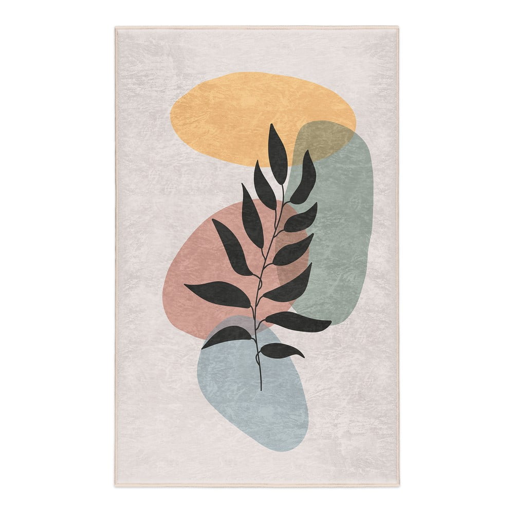 Krémový prateľný koberec 160x230 cm Illustrated Autumn – Mila Home