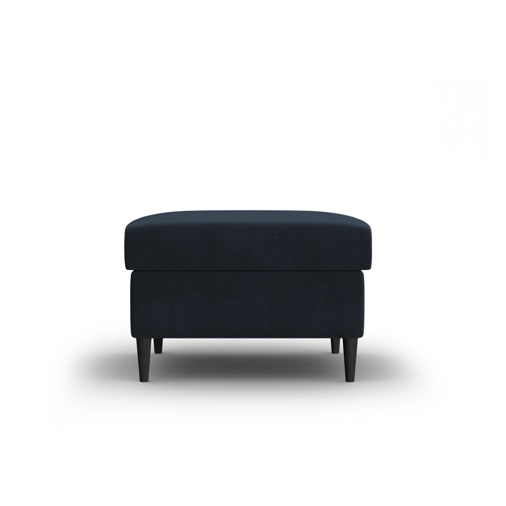 Tmavomodrá zamatová podnožka Kyoto – Cosmopolitan Design