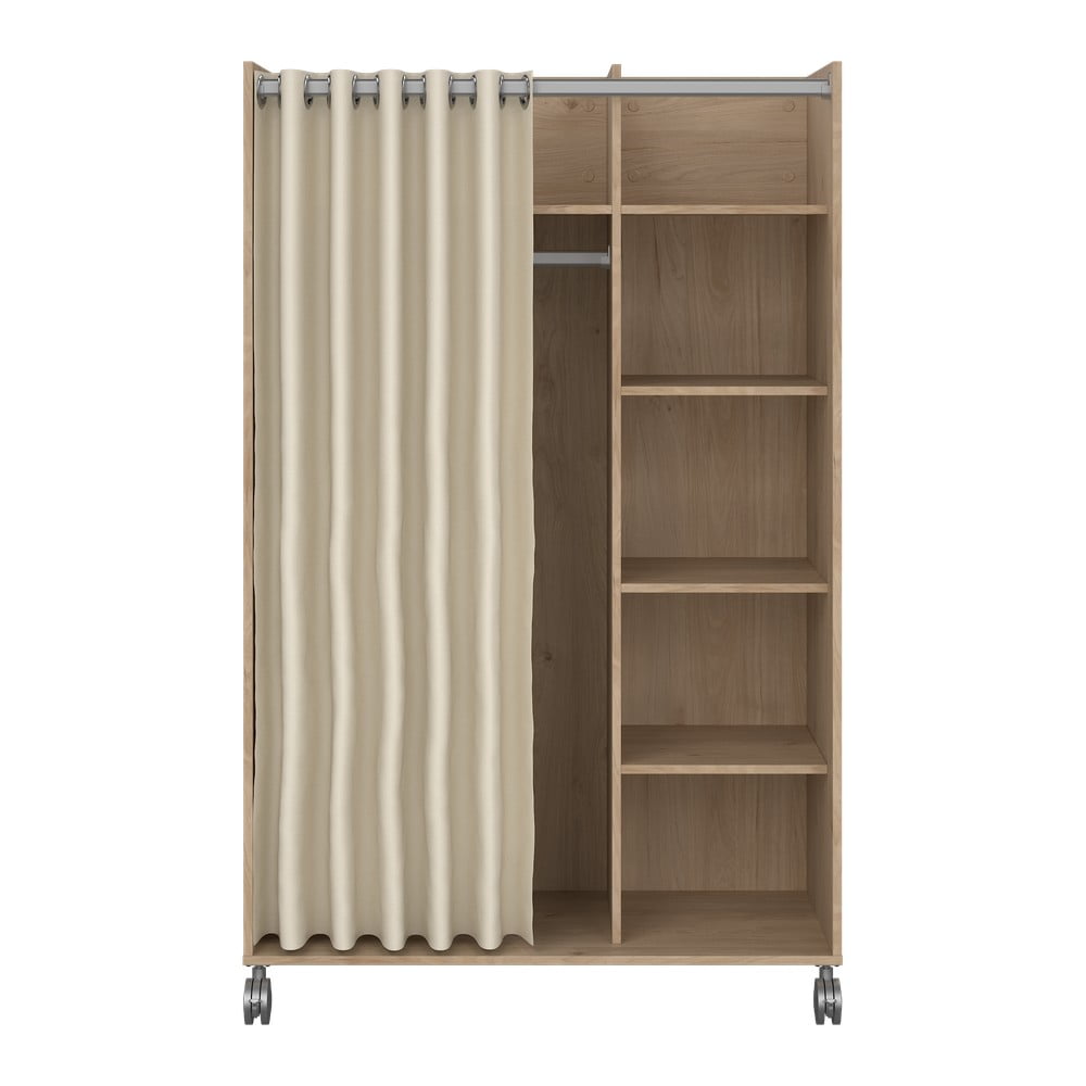 Šatníková skriňa v dekore duba v bielo-béžovej farbe 100x160 cm Kit – Tvilum