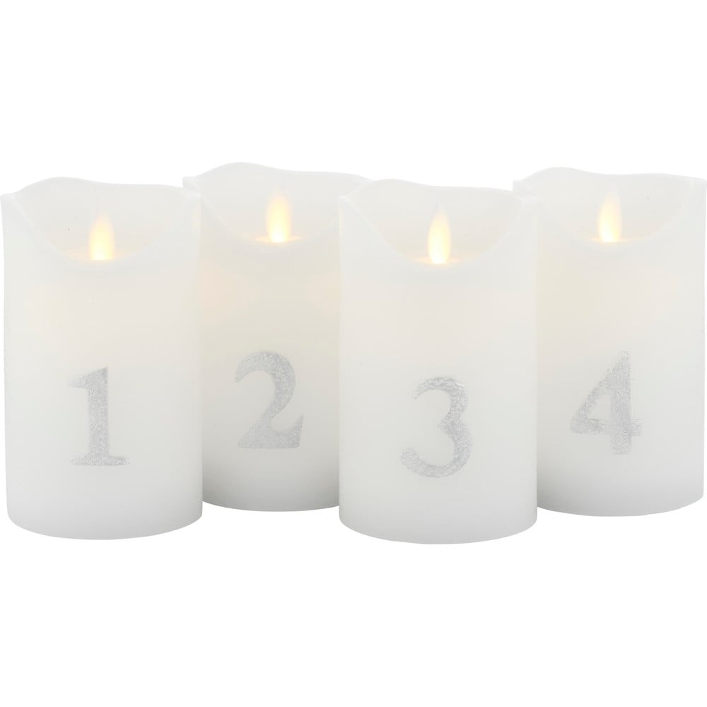 Vianočná svetelná dekorácia 4 ks (výška 13 cm) Sara – Sirius