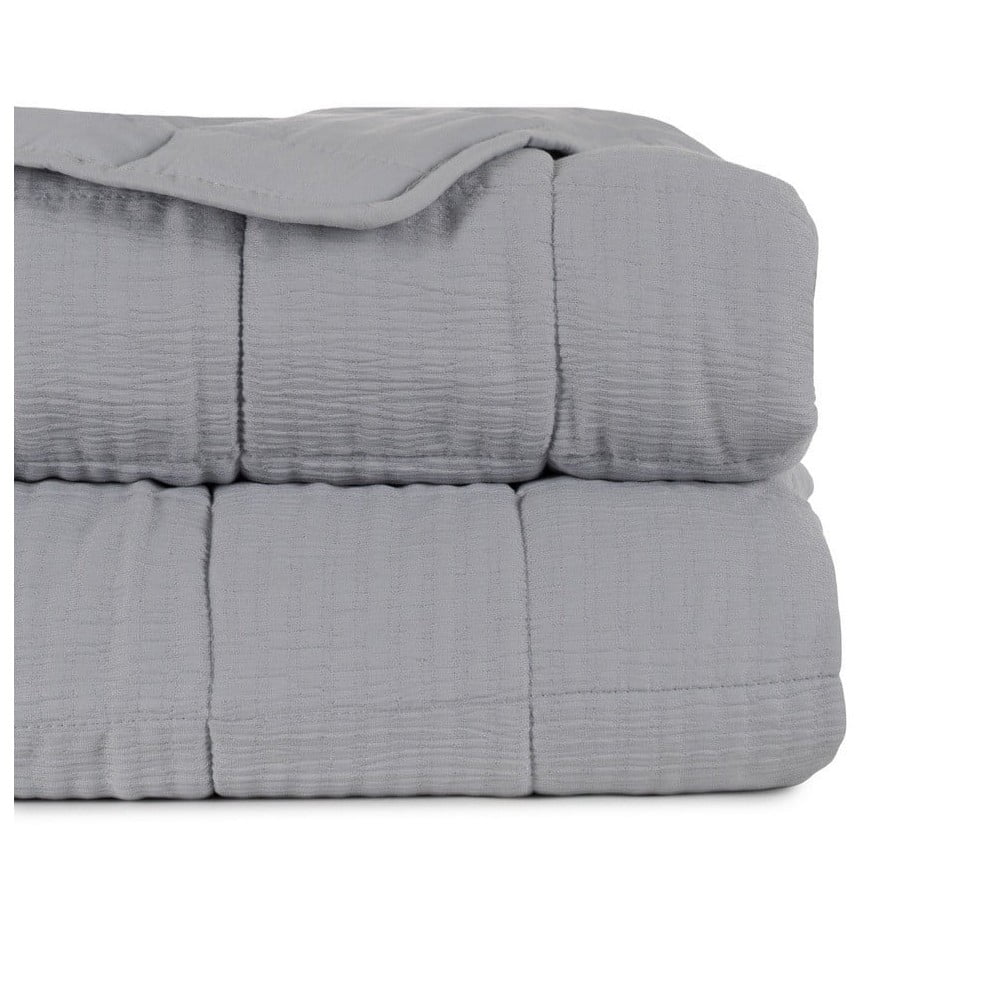 Sivý prešívaný pléd 180x260 cm – Ixia