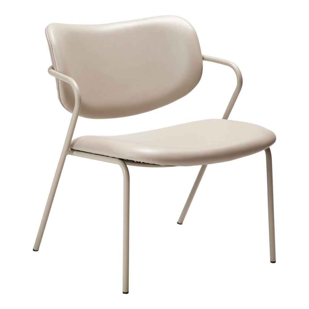 Béžové kreslo z imitácie kože Zed – DAN-FORM Denmark