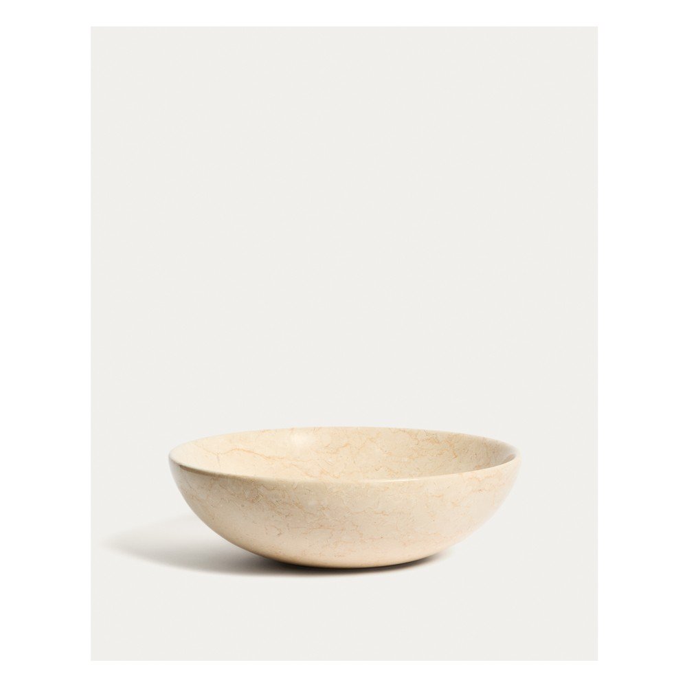 Béžové kamenné okrúhle umývadlo ø 40 cm Darnen – Kave Home