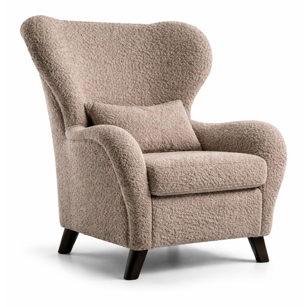 Hnedé kreslo ušiak Miuform Miuf