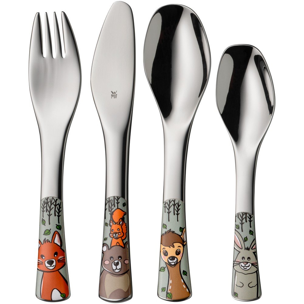 Antikoro detský príbor 4 ks v striebornej farbe Forest Friends – WMF