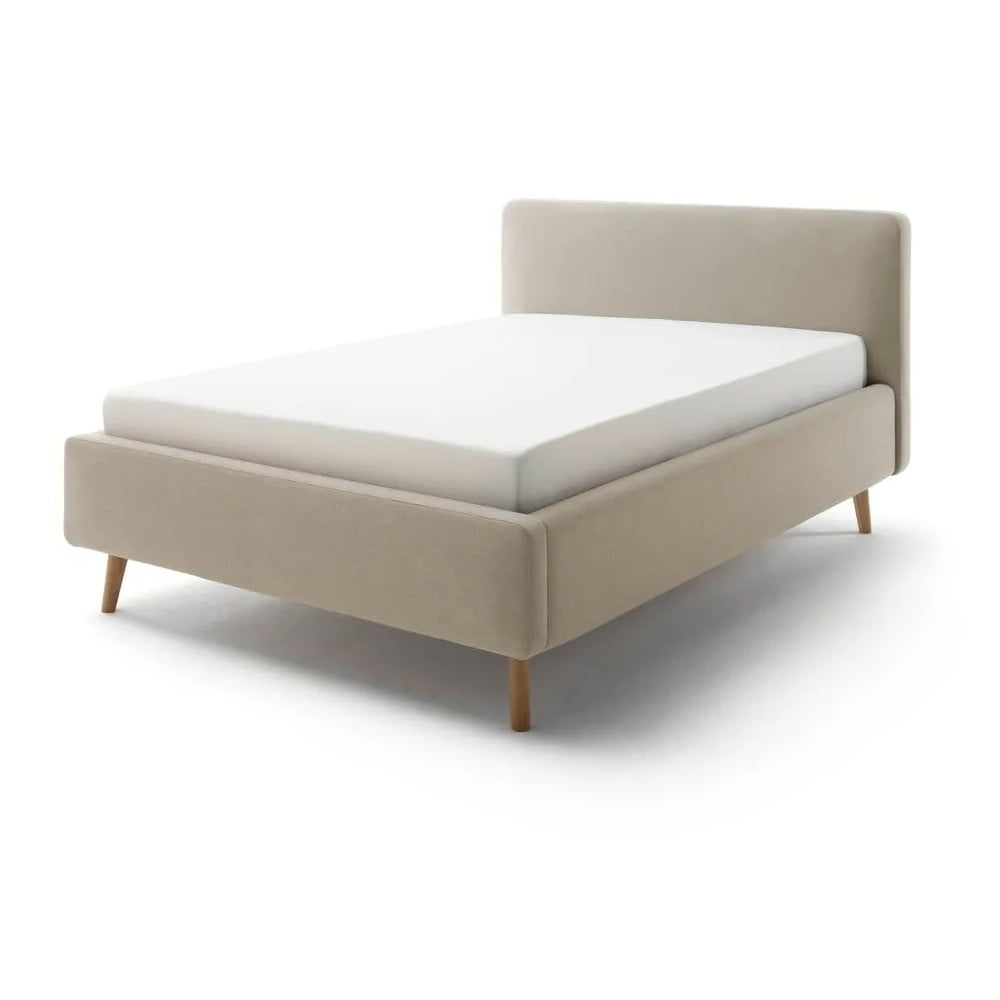 Svetlohnedá čalúnená jednolôžková posteľ bez roštu 120x200 cm Mattis – Meise Möbel