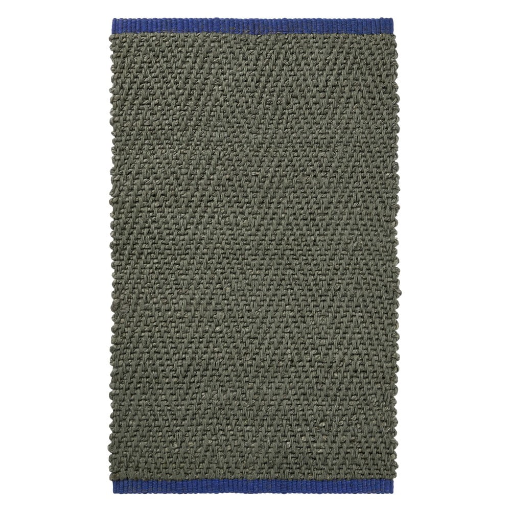 Tmavozelený jutový koberec 50x80 cm Notes – Mette Ditmer Denmark